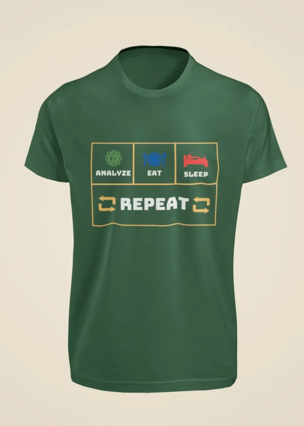 Analyze Eat Sleep Repeat T-Shirt - Image 5
