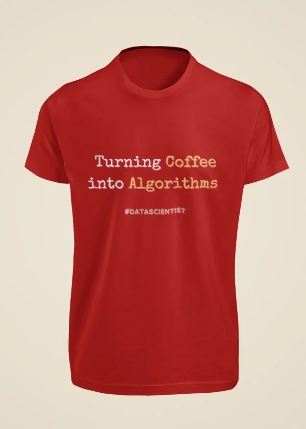 Turning Coffee Into Algorithms T-Shirt - Image 2