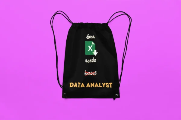 Even Excel Needs Data Analyst Drawstring Bag