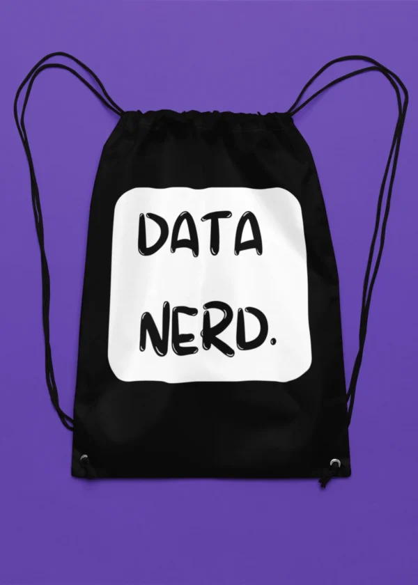 Data Nerd Drawstring Bag