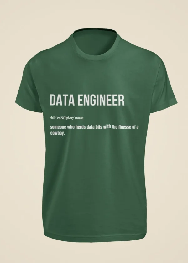 Data Engineer - Someone Who Herds Data Bits with the Finesse of a Cowboy T-Shirt - Image 4