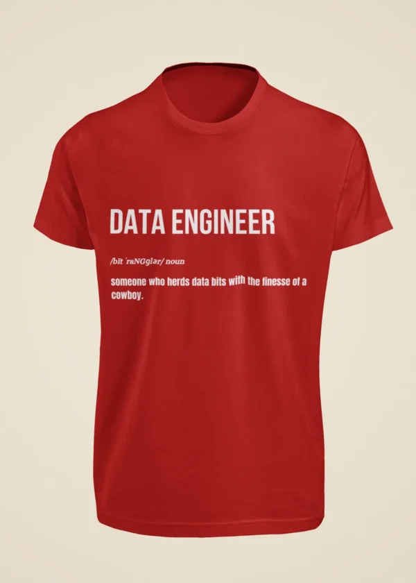Data Engineer - Someone Who Herds Data Bits with the Finesse of a Cowboy T-Shirt - Image 6