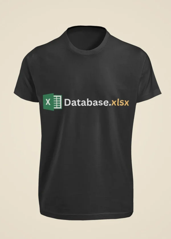 Database.xlsx T-Shirt - Image 6