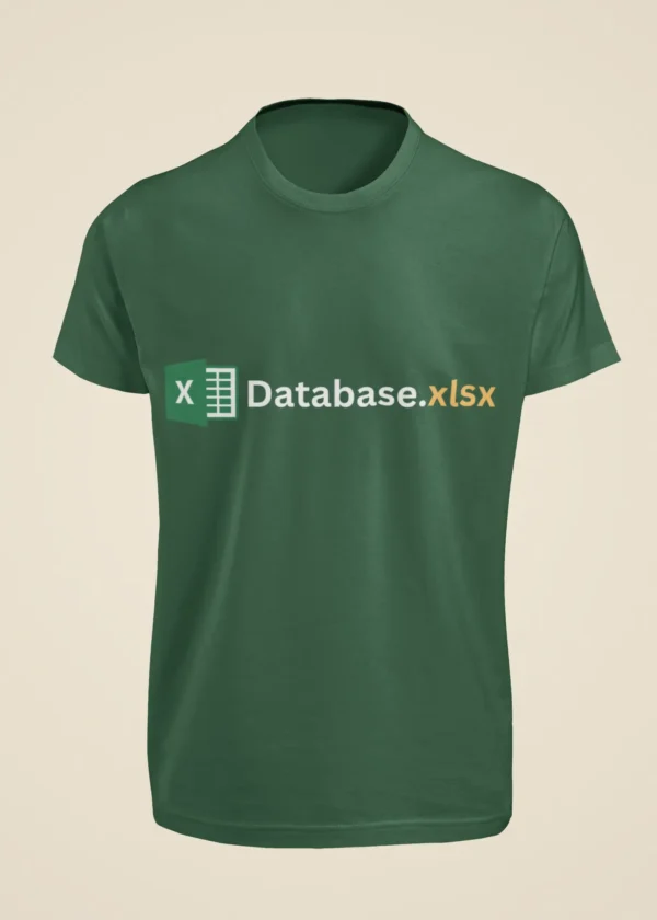 Database.xlsx T-Shirt - Image 4