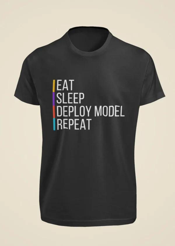 Eat Sleep Deploy Model Repeat T-Shirt - Image 6