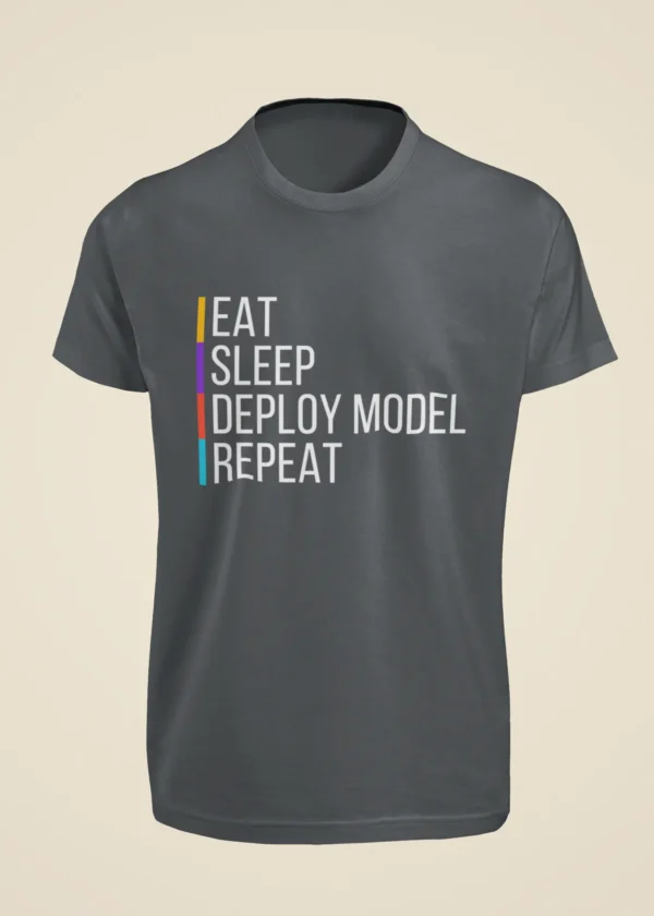 Eat Sleep Deploy Model Repeat T-Shirt - Image 3