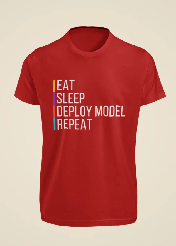 Eat Sleep Deploy Model Repeat T-Shirt - Image 2