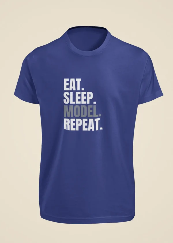 Eat Sleep Model Repeat T-Shirt - Image 6