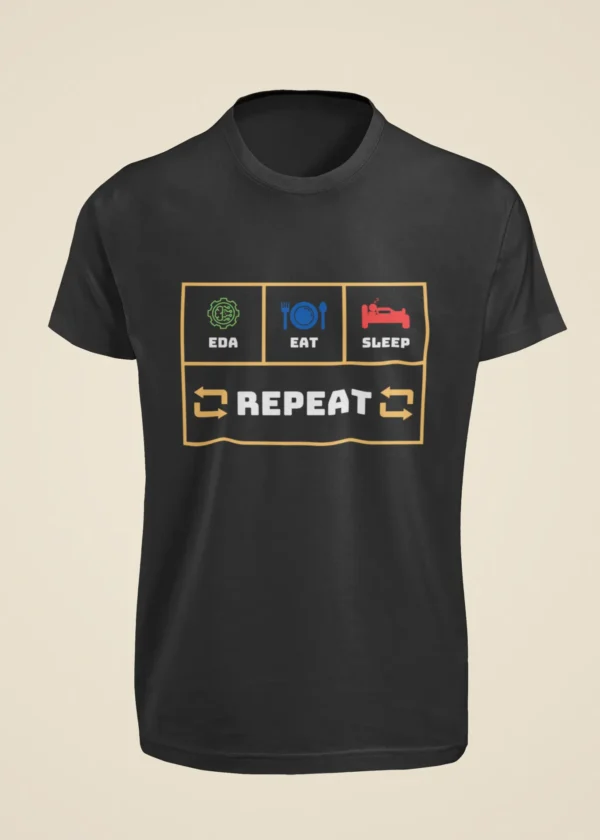EDA Eat Sleep Repeat T-Shirt - Image 7