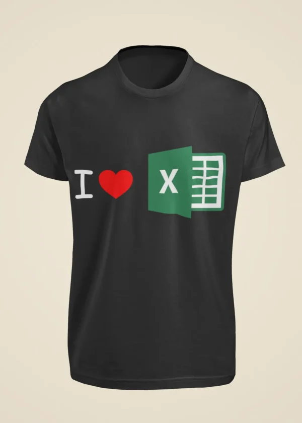 I Love Excel T-Shirt - Image 6
