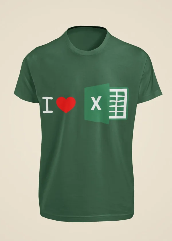 I Love Excel T-Shirt - Image 4
