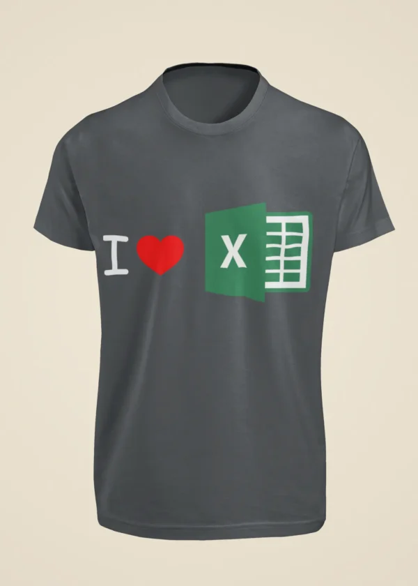 I Love Excel T-Shirt - Image 3