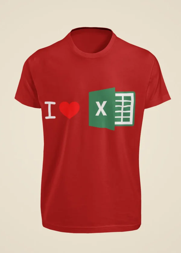 I Love Excel T-Shirt - Image 2