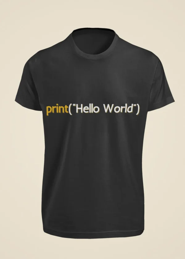 print("Hello World") T-Shirt - Image 6