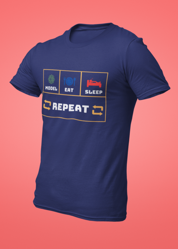 Model Eat Sleep Repeat T-Shirt