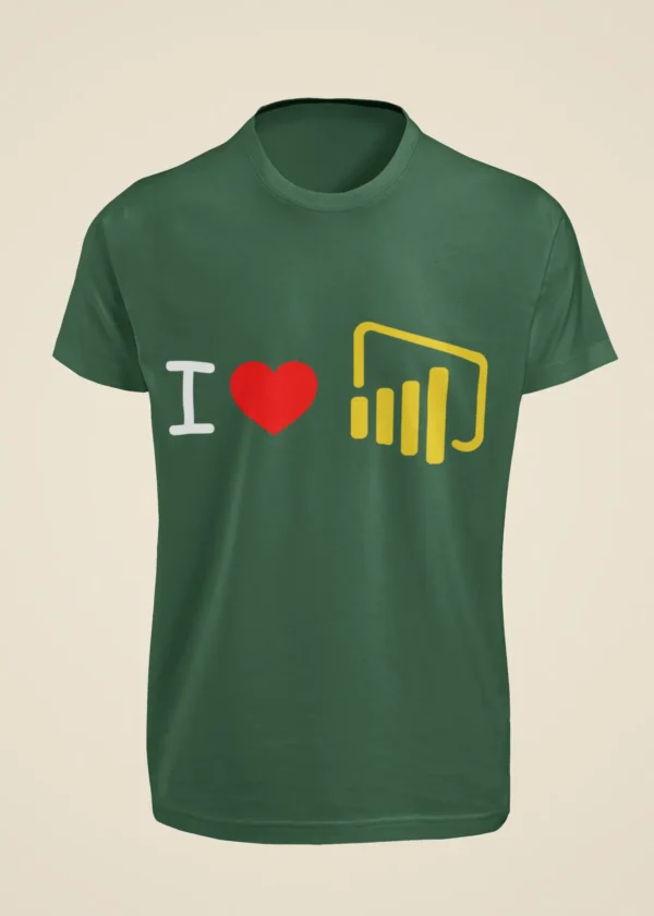 I Love Power BI T-Shirt - Image 4