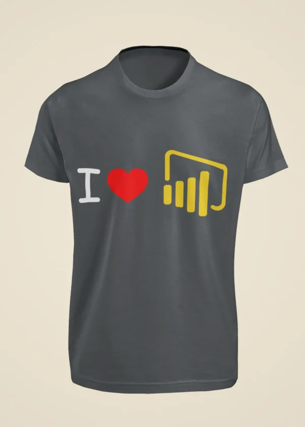 I Love Power BI T-Shirt - Image 3