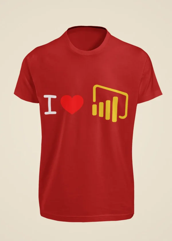 I Love Power BI T-Shirt - Image 2