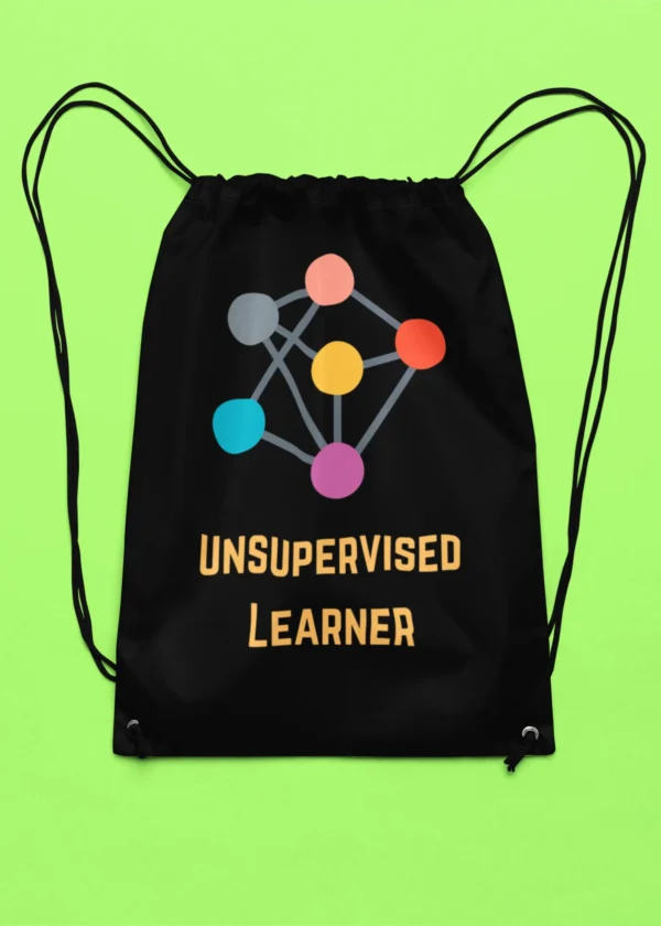 Unsupervised Learner Drawstring Bag