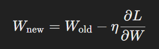 weight updation formula